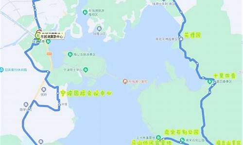 东钱湖环湖骑行路线图_东钱湖环湖骑行路线图最新